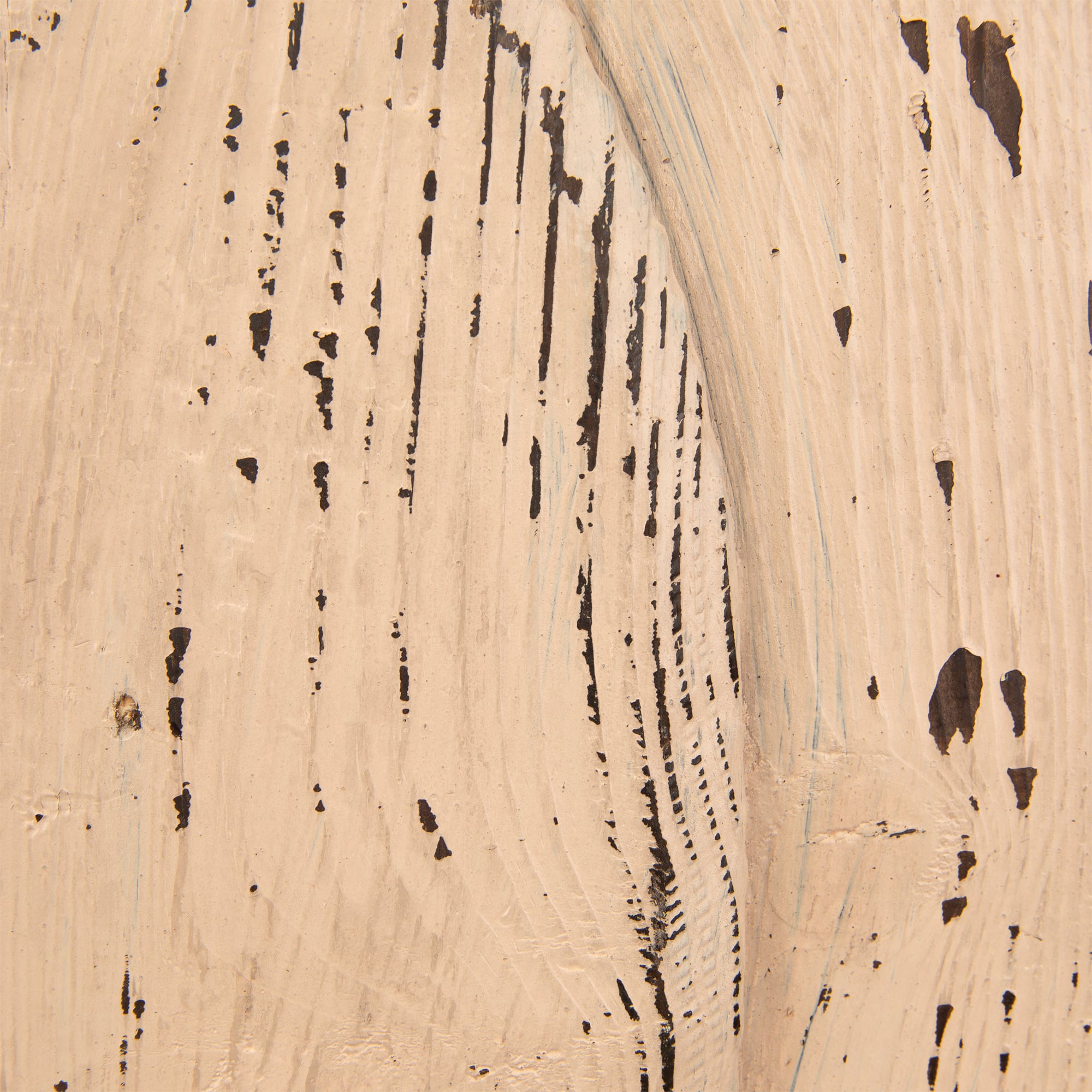 14.5" White Wooden Thanksgiving Pumpkin with Stem